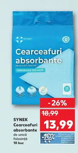 Kaufland SYNEK Cearceafuri absorbante Ofertă