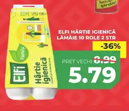 Simos ELFI Hârtie igienică lămâie 10 role 2 str Ofertă