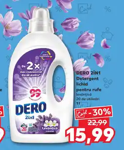 Kaufland DERO 2IN1 Detergent lichid pentru rufe Ofertă