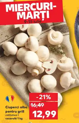 Kaufland Ciuperci albe pentru grill Ofertă