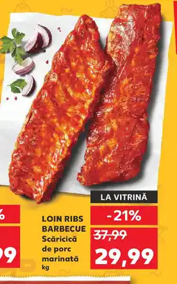 Kaufland LOIN RIBS BARBECUE Scăricică de porc marinată Ofertă