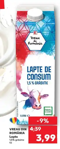Kaufland VREAU DIN ROMÂNIA Lapte Ofertă