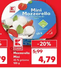 Kaufland Mozzarella Mini Ofertă