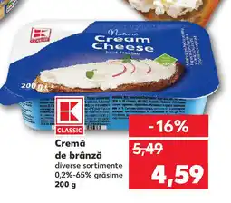 Kaufland Cremă de brânză Ofertă