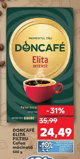 Kaufland DONCAFÉ ELITA FILTRU Cafea măcinată Ofertă