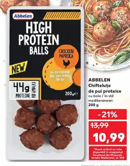 Kaufland ABBELEN Chifteluţe de pui proteice Ofertă