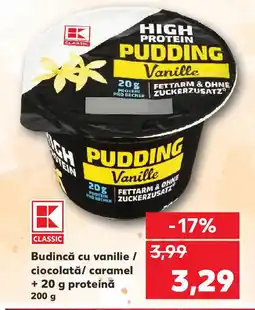 Kaufland Budincă cu vanilie / ciocolată/ caramel Ofertă