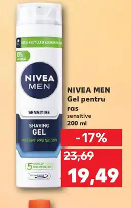 Kaufland NIVEA MEN Gel pentru ras Ofertă