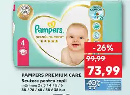 Kaufland PAMPERS PREMIUM CARE Scutece pentru copii Ofertă