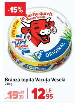 Carrefour Market Brânză topită Văcuţa Veselă Ofertă