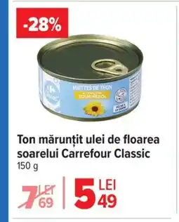 Carrefour Market CARREFOUR CLASSIC Ton mărunțit ulei de floarea soarelui Ofertă