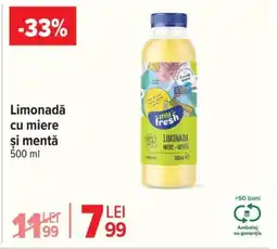 Carrefour Market Limonadǎ cu miere şi mentă Ofertă