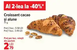 Carrefour Market Croissant cacao si alune Ofertă