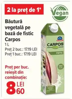 Carrefour Market CARPOS Băutură vegetală pe bază de fistic Ofertă