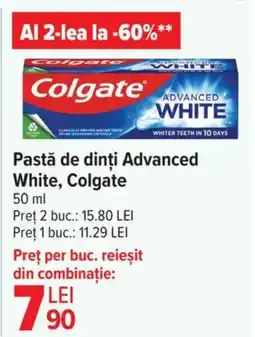 Carrefour Market COLGATE Pastă de dinți Advanced White Ofertă