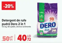 Carrefour Market DERO Detergent de rufe pudră Ofertă