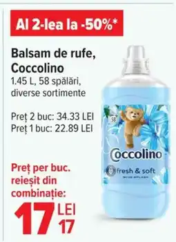 Carrefour Market COCCOLINO Balsam de rufe Ofertă
