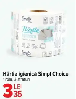 Carrefour Market SIMPL CHOICE Hârtie igienică Ofertă