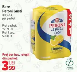Carrefour Market PERONI GUSTI Bere Ofertă