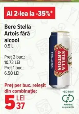 Carrefour Market Bere Stella Artois fără alcool Ofertă
