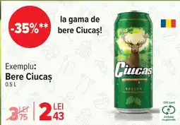 Carrefour Market Bere Ciucas Ofertă