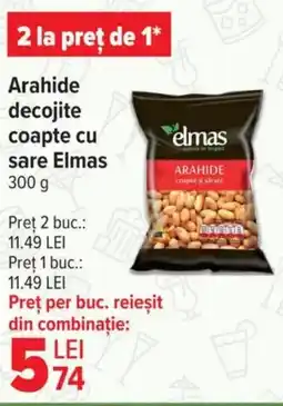 Carrefour Market ELMAS Arahide decojite coapte cu sare Ofertă