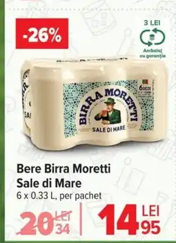 Carrefour Market SALE DI MARE Bere Birra Moretti Ofertă