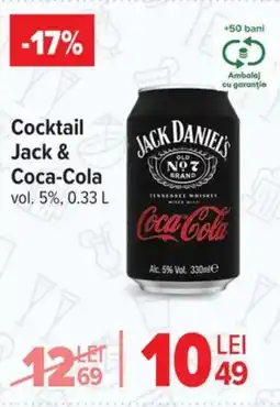 Carrefour Market JACK & COCA-COLA Cocktail Ofertă