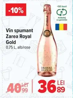 Carrefour Market Vin spumant Zarea Royal Gold Ofertă
