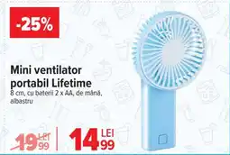 Carrefour Market Mini ventilator portabil Lifetime Ofertă
