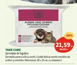 Fressnapf TAKE CARE Şervețele de îngrijire Ofertă