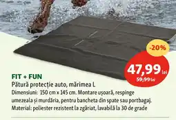 FIT + FUN Pătură protecţie auto, mărimea L