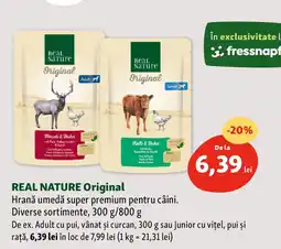 Fressnapf REAL NATURE Original Hrană umedă super premium pentru câini Ofertă