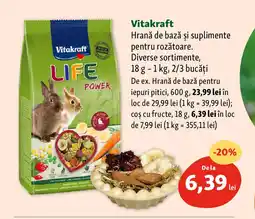 Vitakraft Hrană de bază şi suplimente pentru rozătoare