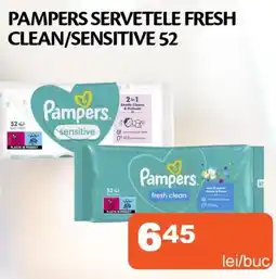 Unicarm Pampers servetele fresh clean/sensitive 52 Ofertă