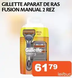 Unicarm Gillette aparat de ras fusion manual 2 rez Ofertă