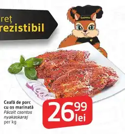 Supeco Ceafă de porc cu os marinatǎ Ofertă