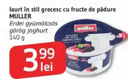Supeco laurt în stil grecesc cu fructe de pădure MULLER Ofertă