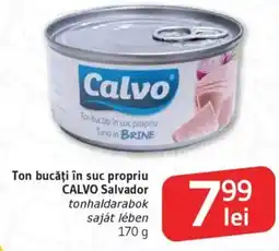 Supeco Ton bucăți în suc propriu CALVO Salvador Ofertă