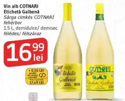 Supeco Vin alb COTNARI Etichetă Galbenǎ Ofertă