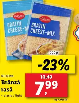 Lidl MILBONA Brânză rasǎ Ofertă