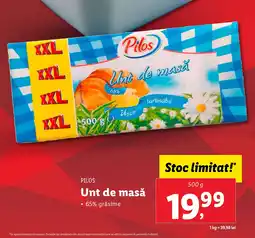 Lidl PILOS Unt de masă Ofertă
