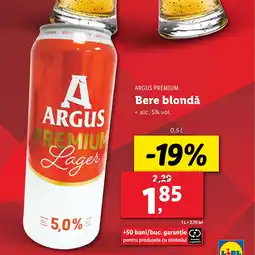 Lidl ARGUS PREMIUM Bere blondǎ Ofertă