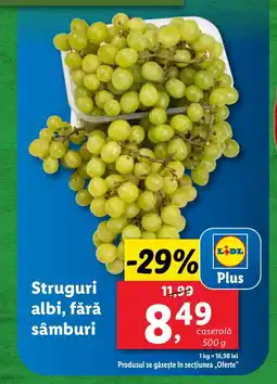 Lidl Struguri albi, fără sâmburi Ofertă