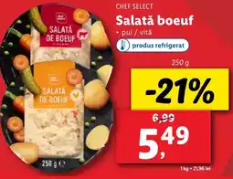 Lidl CHEF SELECT Salatǎ boeuf Ofertă