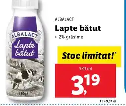 Lidl ALBALACT Lapte bătut Ofertă