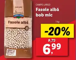 Lidl CAMPO LARGO Fasole albă bob mic Ofertă