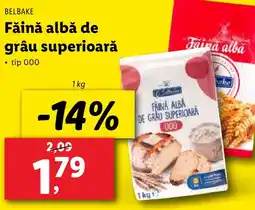 Lidl BELBAKE Făină albă de grâu superioară Ofertă