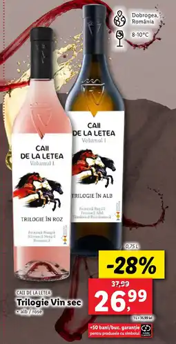 Lidl CAII DE LA LETEA Trilogie Vin sec Ofertă