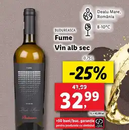 Lidl BUDUREASCA Fume Vin alb sec Ofertă